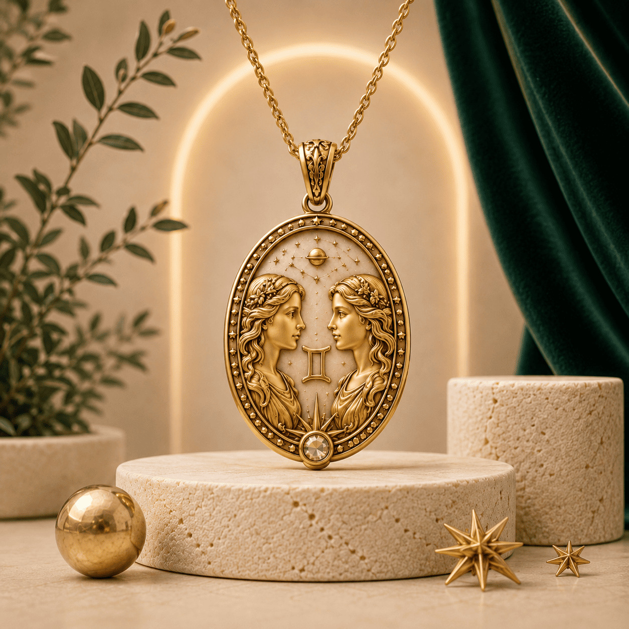 Pendentif Signe Gémeaux