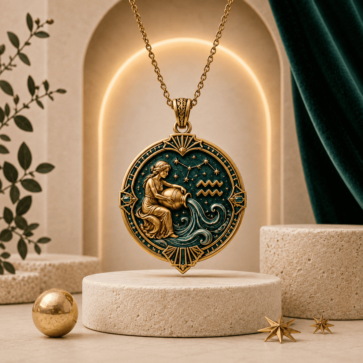 Pendentif Signe Verseau